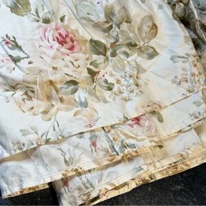 RALPH LAUREN Queen
BEDSKIRT Woodstock Garden Floral Chic SHABBY Pink New